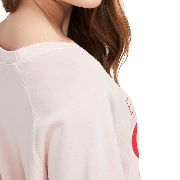 Wildfox Gossamer Pink Enjoy Coca-Cola Raglan-Sleeve Sweatshirt NWT - Picture 6 of 11